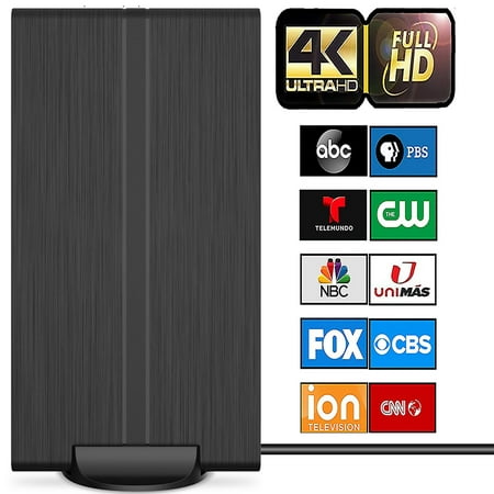 TV Antenna -Amplified HD Indoor Digital TV Antenna Long 350+ Mile Range Antenna Support 4K 1080p Fire Stick and All Television Outdoor Smart HDTV Antenna for Local Channel -32ft Coax Cable