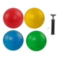 thumbnail image 1 of Pelotas de juegos Hugo Juego de 4 Pelotas de Dodgeballs con Bomba de Aire y 2 Pines, 1 of 10