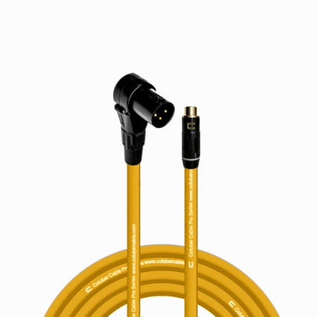 Coluber Cable Balanced Right Angle XLR Male to RCA Female 3 - Pin Connector