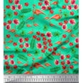 thumbnail image 1 of Soimoi Cotton Voile Fabric Leaves,Floral & Flamingo Bird Print Sewing Fabric Yard 42 Inch Wide, 1 of 1