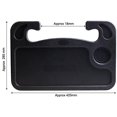 thumbnail image 2 of Black Portable Car Laptop Desk and Steering Wheel Tray Multi Tray/Stand Work Dining Table, 2 of 8
