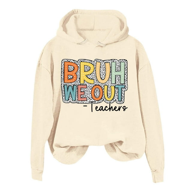 VBARHMQRT Couverture Chandail à Capuchon 2024 Automne et Hiver Sweat à Capuche pour Femmes avec Imprimé Lettre