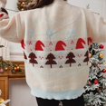 thumbnail image 6 of shqvo Christmas Sweaters for Women Funny Pattern Cute Xmas Long Sleeve Tops Casual Loose Christmas Knit Tops Womens 2025 Blouse Winter Fall, 6 of 9