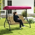 thumbnail image 2 of 60" Porch Swing Cushions with Ties, Waterproof & Fade Resistant, 3 Seater Thickened 4” Replacement Cushion for Outdoor Patio, Garden & Backyard, 2 of 7
