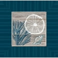 thumbnail image 2 of Appleman, Sam 12x12 Black Ornate Wood Framed with Double Matting Museum Art Print Titled - Coastal Bliss, 2 of 4