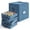 Blue, variant on Hearth & Harbor Small Christmas Ornament Storage Box - Fits up to 64 Holiday Ornaments - Clear Plastic Cube