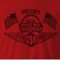 thumbnail image 2 of 9 Crowns Tees Men's 4th of July USA Independence Day T-Shirt (Undefeated-red, 3X-Large), 2 of 4