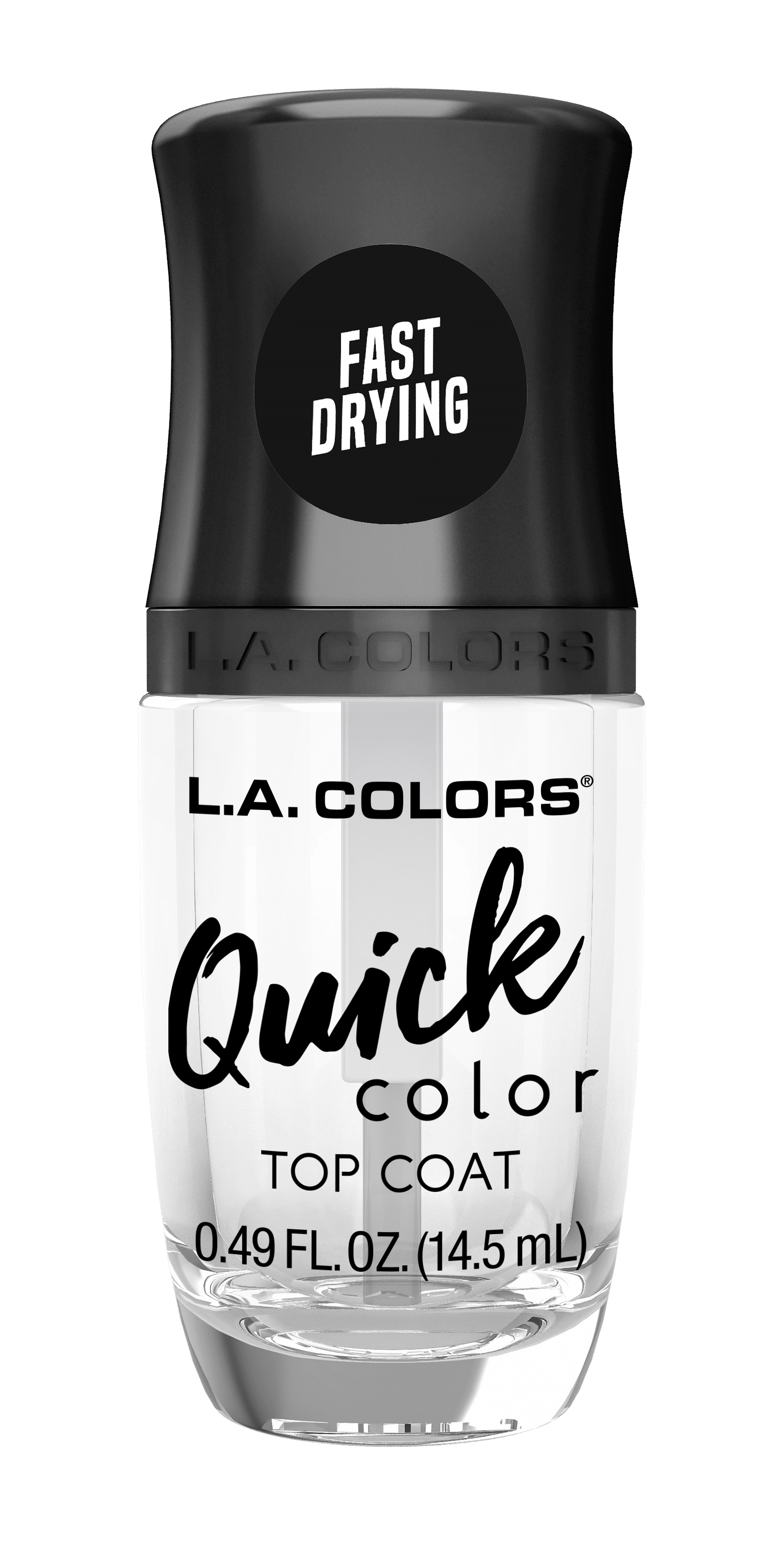 L.A. Colors Quick Color Fast Drying Polish, Clear, 0.49 fl oz