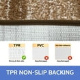 thumbnail image 3 of Evlmd Brown Bathroom Rugs Mat, Large Bath Rug for Bathroom Floor Non-Slip, Super Elastic Soft Easier to Dry Bath Shower Mat Runner, Machine Washable Bath Mat, 24" x 36", 3 of 5