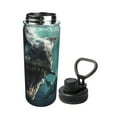 thumbnail image 2 of Haiem Underwater Dinosaur Shark Printed Sports Insulated Kettle 18oz stainless steel kettle Leak-proof Water Bottle,Double-wall Insulated Bottle for Travel,Sports,Fitness, 2 of 7