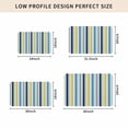 thumbnail image 4 of Blue Yellow Striped Door Mat Indoor Outdoor,Farmhouse Navy Blue Ombre Stripes Non Slip Welcome Mat with Rubber Backing,Absorbent Fabric Front Door Mats Entryway Rug for Home Patio Entrance 20"x31.5", 4 of 8