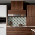 thumbnail image 5 of Mi Alma Floral Dark Green Tile Stickers - Removable Vinyl 4x4, 24 pcs, 5 of 14