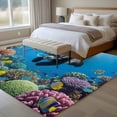 thumbnail image 5 of Area Rug 72×108in, Abstract Funny Panda Diving Coral Floor Carpet Living Room Rug, Marine Undersea World Non-Slip Welcome Mat Indoor Rugs for Bedroom Dining Room, 5 of 9