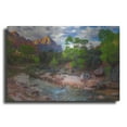 thumbnail image 1 of Luxe Metal Art 'Banks of Zion - Zion National Park' by Darren White, Metal Wall Art, 24"x16", 1 of 7