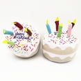 thumbnail image 4 of Dog Pet Toy Celebration Plush Birthday Stuffed Squeaky Chew Play Toy Cake Bone, 4 of 6