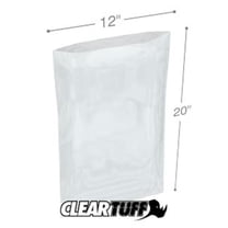 International Plastics PB41220 12 x 20 in. Clear Poly Bags, 0.004 Gauge - Case of 500