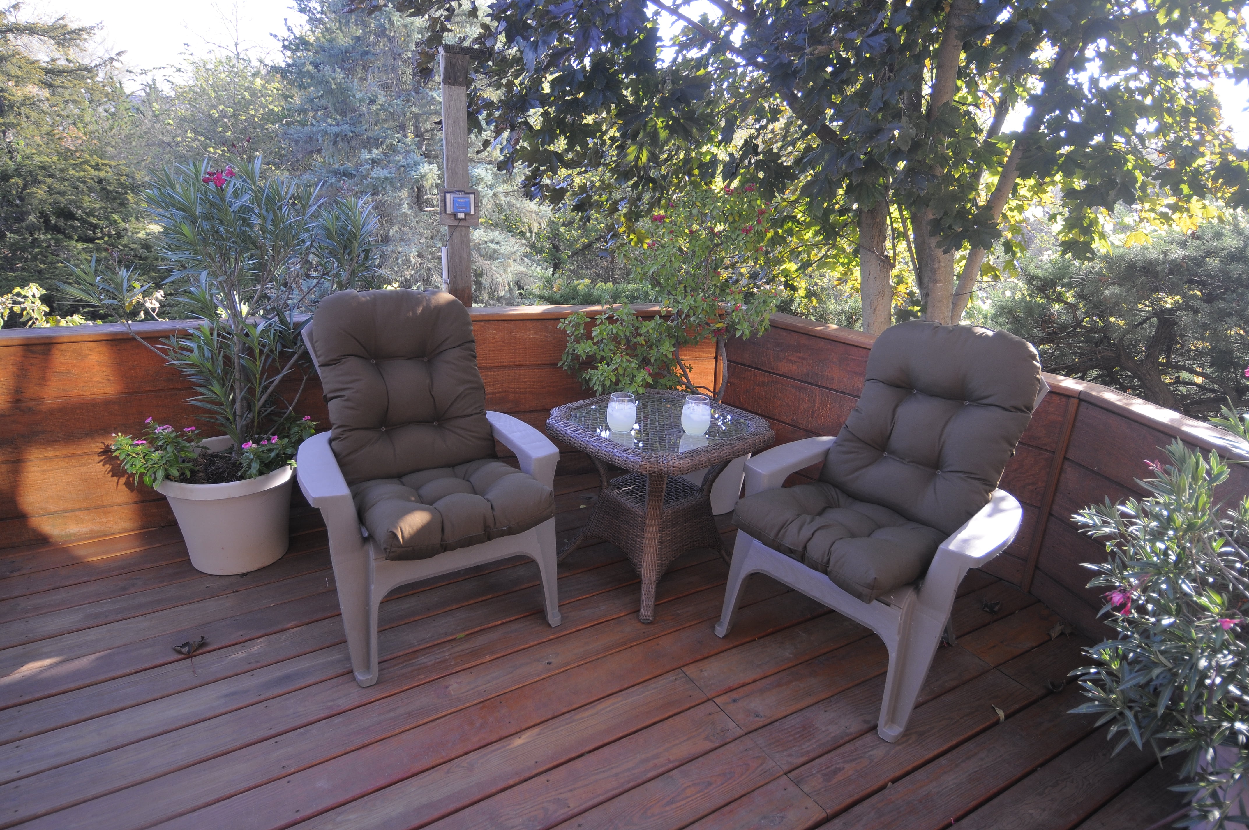 Brown Indoor / Outdoor Adirondack Cushion Patio Chair Cushion