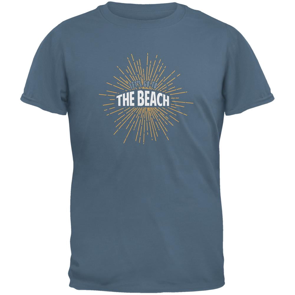 beach vintage sun rays indigo blue 