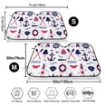 thumbnail image 7 of Lsque Sailing Marine Travel Car Windshield Sun Shade | Accordion Folding Style Auto Shade for Car Truck SUV Van | Blocks UV Rays Sun Visor Protector | Medium, 7 of 7