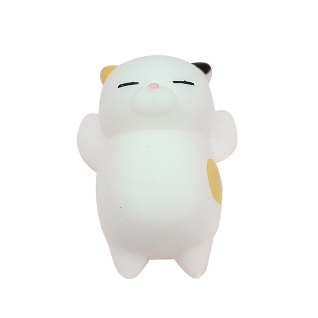keepw Mini Cute Cat Soft Wipes Rising Pressure Relief Toys Gift Sanhuacat 1pcs