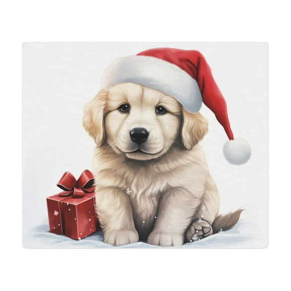 DistinctInk Mouse Pad - 1/4" Foam Rubber - Kuvaszok Puppy Drawing