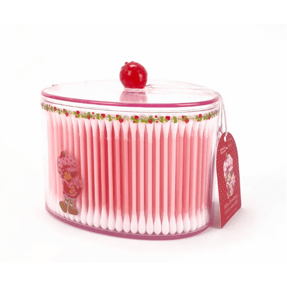 Celavi x Strawberry Shortcake 500Pc Cotton Swab With Jar