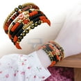 thumbnail image 1 of Fashionable Sports Bracelet - Soft Clay Letter Bead Design for Rugby Enthusiasts, 1 of 5