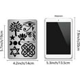 thumbnail image 2 of 1pc Metal Eye of Horus Stencil Tree of Life Lotus Moon Viking Symbol Celtic Triquetra Knot Stencils Painting, 2 of 9