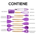 thumbnail image 3 of Juego de Utensilios de Cocina | Kit 12 Piezas de Cocina | Set de Instrumentos de Silicona | Mango de Madera Resistentes | Herramientas de Cocina Multifuncionales, 3 of 5