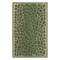 SAFAVIEH Martha Stewart Arusha Grassland Spotted Area Rug, Grassland Green, 8' x 10'