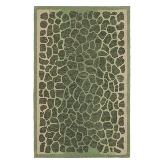 SAFAVIEH Martha Stewart Arusha Grassland Spotted Area Rug, Grassland Green, 8' x 10'
