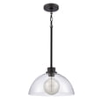 thumbnail image 2 of Atlas Lighting and Home 1-Light Hanging Pendant Ceiling Light Fixture with Dome Shade - 14" Matte, 2 of 6