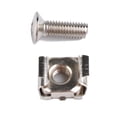thumbnail image 1 of RENACLIPY 2Sets Iron Cage Nuts and Mounting Screws with Washers for Cabinet Square Hole Installation, 1 of 8