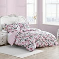 thumbnail image 2 of Betsey Johnson Blooming Roses Pink Full/Queen Duvet Cover Set, 2 of 12