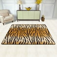 thumbnail image 3 of YFYANG 36"x24" Non-Slip Flannel Carpet Doormat, Living Room Bedroom Office Decorative Area Rugs, Indoor Tiger Stripes Floor Mats, 3 of 7