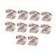 thumbnail image 4 of 10 anillos de servilleta con forma de hoja, decorativos y de moda, para fiestas. Plata, 4 of 9