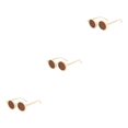thumbnail image 1 of Qarigey Gafas de sol ópticas redondas Gafas para bebés Adorable niño pequeño Protección clásica para protección de ojos Beige Type1 NO1 Qarigey CBP374774, 1 of 6