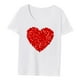 thumbnail image 4 of Camiseta Mujer Cuello Redondo, Camiseta Básica Mujer para , Senderismo, Caminar Por La Calle M, 4 of 10
