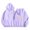 Purple, variant on QTBIUQ Women Casual Printed Round Neck Long Sleeved Loose Hooded Sweatshirts Blue