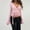 #0514-Pink, variant on Long Sleeve Shirts for Women Lace Plain V Neck Fitted T-Shirt Dressy Business Casual Blouses 2026 Trendy Fall Tops