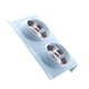 thumbnail image 5 of Methold Cuenco doble para mascotas, platos de alimentación de animales de acero inoxidable, soporte extraíble para agua y comida Suministros para gatos azul, 5 of 5