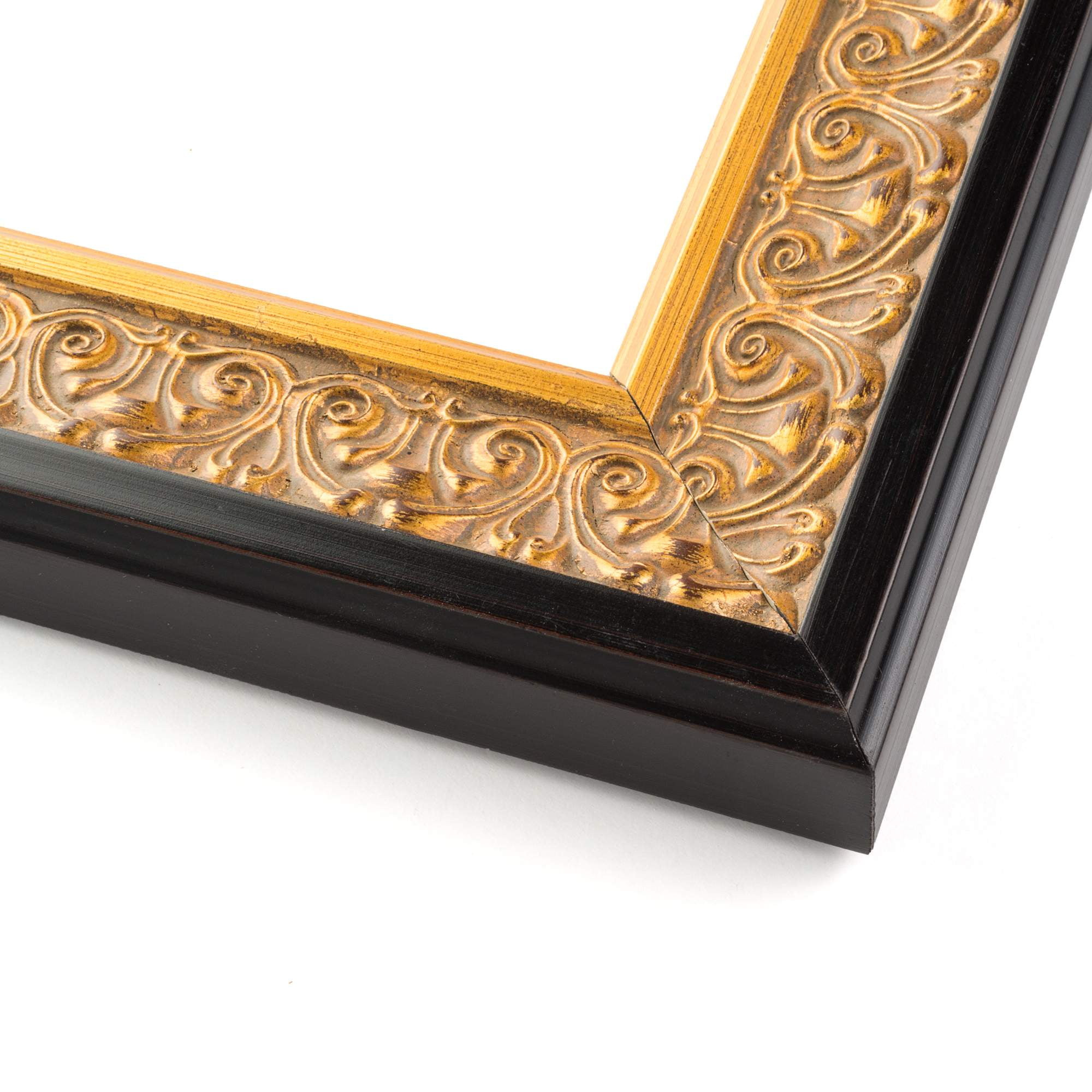 18x24 Frame Gold Real Wood Picture Frame Width 1.75 inches | Interior Frame Depth 0.5 inches | Da