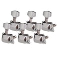 thumbnail image 1 of 6 Pack of Semiclosed Guitar String Tuning Pegs All Right Guitar Machine Heads, 1 of 7