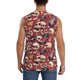 thumbnail image 4 of Fotbe Skull record Guitar music Men's Camiseta sin Mangas Estampada para Hombres, Playera Casual para Gimnasio, Entrenamiento, Playa-XX-Large, 4 of 7