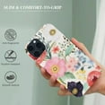 thumbnail image 4 of ONETECH SCORPIFY for iPhone 14 Case with Pink White Rose Floral Cute Clear Flower Slim Phone Cover for Women Girls, with Glass Screen+Camera Lens Protector, Stylish Spring Bumper with Gold Accents, 4 of 5