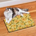 thumbnail image 2 of Dog Food Mat with Colorful Sunflower Print, Absorbent Waterproof Non-Slip Pet Feeding Mat Durable and Easy Clean, 2 of 7