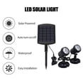 thumbnail image 3 of Yeacher LED Pool Lights Waterproof Solar Powered Garden Pond Light Pathway Walkway Lawn Backyard Lighting Outdoor Security Landscape Lamp, 3 of 7