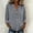 *Gray, variant on ClodeEU Women's Ruffle Collar Long Sleeve Linen Blend Shirt,Solid Color Casual Blouse Gray,Womens Plus S
