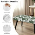 thumbnail image 7 of POLERO Dining Bench Cover Washable Stretch Piano Bench Seat Cover Removable Green Rectangle Seat Cushion Protector for Home, Bedroom, Hotel, 7 of 7