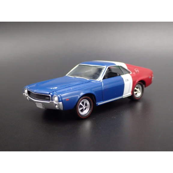 Open Box 1969 69 AMC AMX MUSCLE CAR RARE 1:64 SCALE COLLECTIBLE DIORAMA DIECAST MODEL CAR